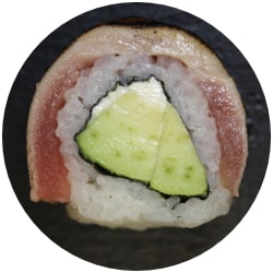 Maguro Roll flamed